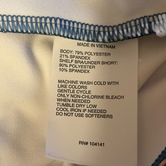 DSG NWOT Women Blue Crater Lake Multi Short One Shoulder Athletic Dress Small - Picture 7 of 7